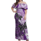 Memorial Australia Off Shoulder Maxi Dress You Will Be Remembered Aboriginal Art LT14