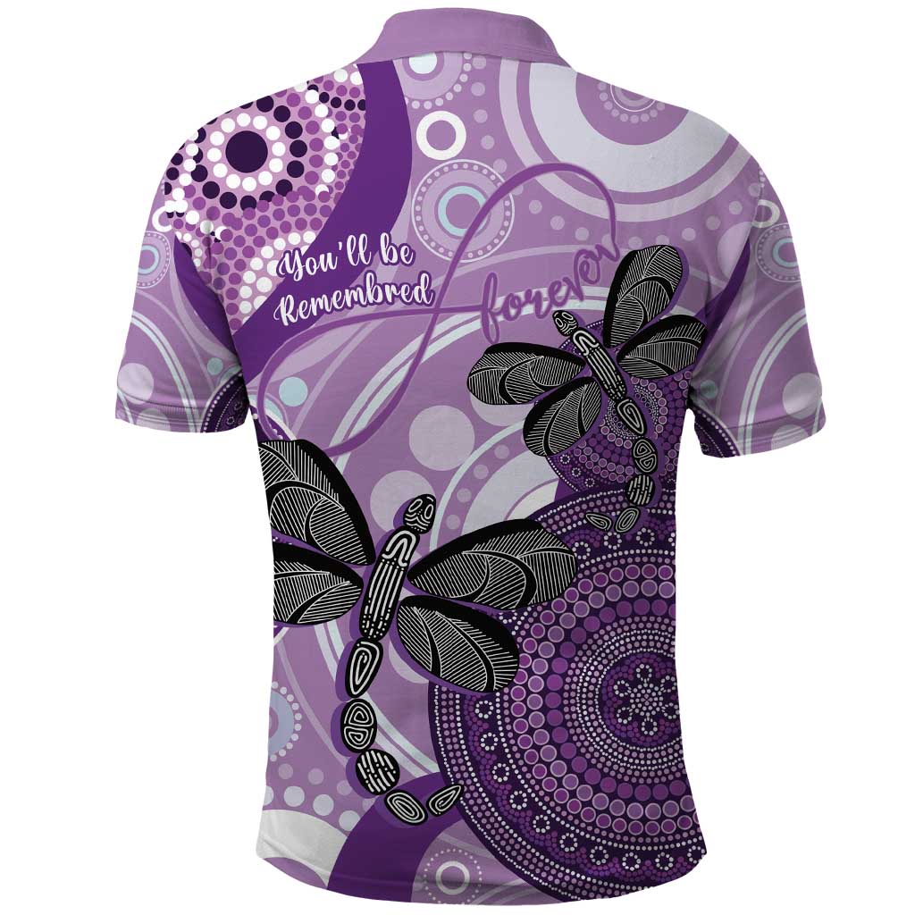 Memorial Australia Polo Shirt You Will Be Remembered Aboriginal Art