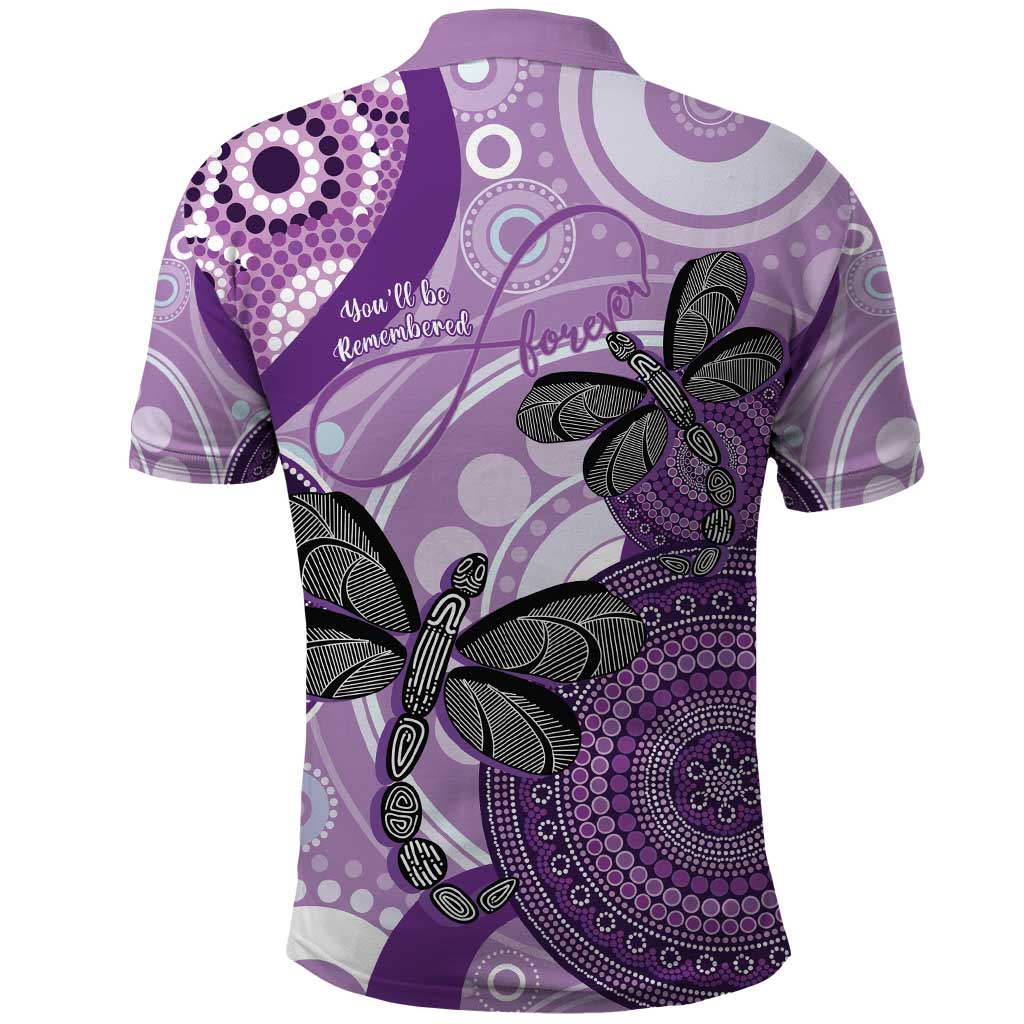 Memorial Australia Polo Shirt You Will Be Remembered Aboriginal Art LT14