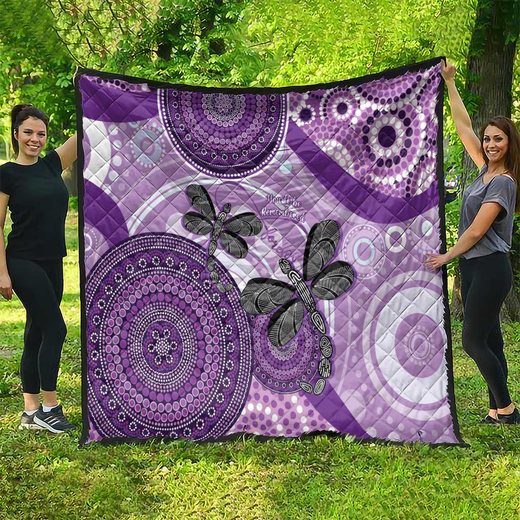 Memorial Australia Quilt You Will Be Remembered Aboriginal Art LT14
