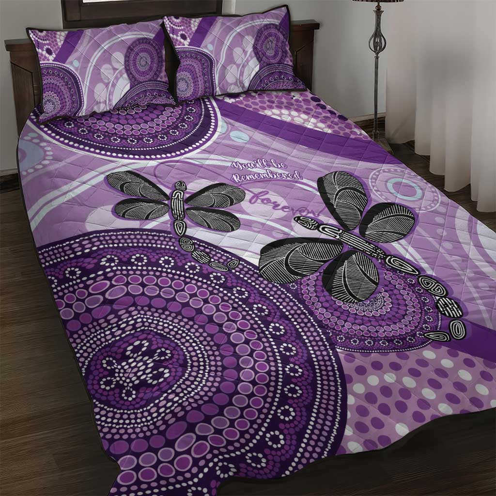 Memorial Australia Quilt Bed Set You Will Be Remembered Aboriginal Art LT14