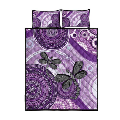 Memorial Australia Quilt Bed Set You Will Be Remembered Aboriginal Art LT14