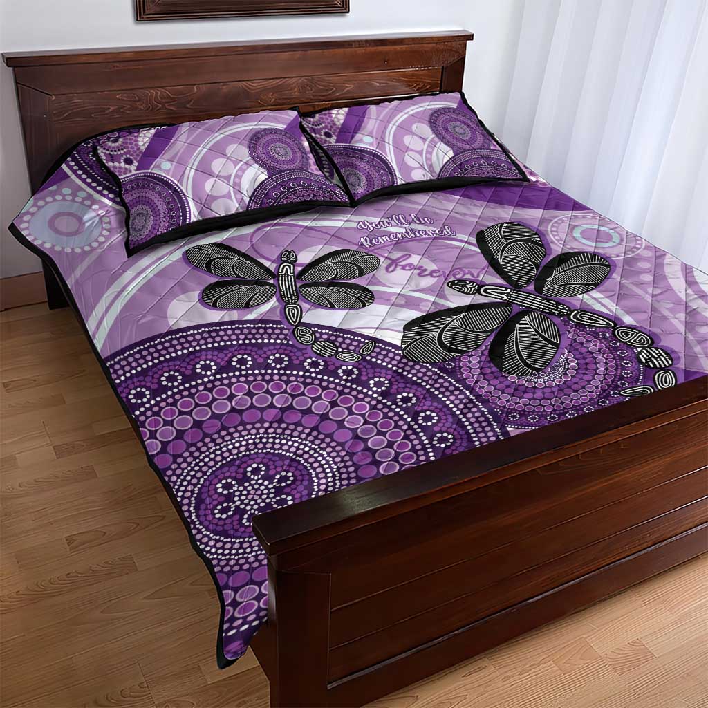 Memorial Australia Quilt Bed Set You Will Be Remembered Aboriginal Art LT14