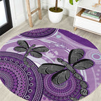 Memorial Australia Round Carpet You Will Be Remembered Aboriginal Art LT14