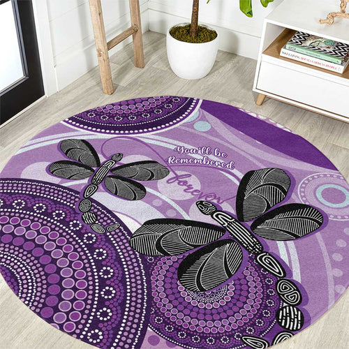 Memorial Australia Round Carpet You Will Be Remembered Aboriginal Art LT14