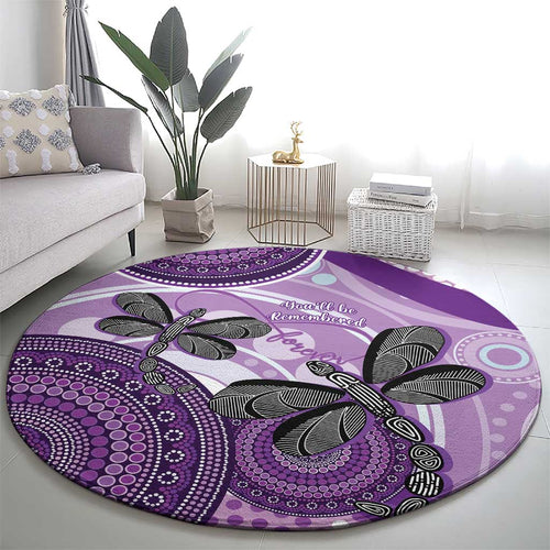 Memorial Australia Round Carpet You Will Be Remembered Aboriginal Art LT14