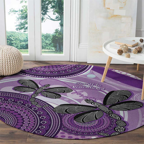 Memorial Australia Round Carpet You Will Be Remembered Aboriginal Art LT14