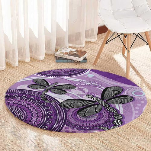 Memorial Australia Round Carpet You Will Be Remembered Aboriginal Art LT14