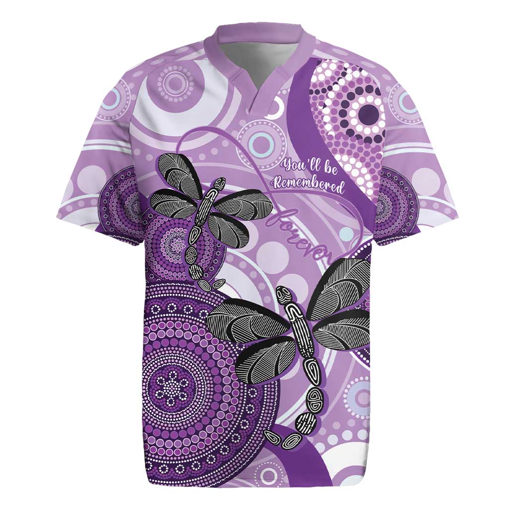 Memorial Australia Rugby Jersey You Will Be Remembered Aboriginal Art LT14