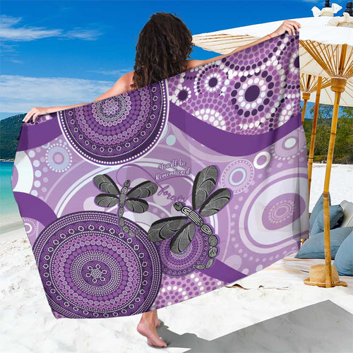 Memorial Australia Sarong You Will Be Remembered Aboriginal Art LT14