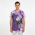 Memorial Australia Scrub Top You Will Be Remembered Aboriginal Art - Aussie Hoodie