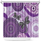 Memorial Australia Shower Curtain You Will Be Remembered Aboriginal Art LT14