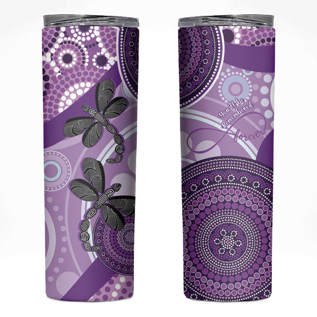 Memorial Australia Skinny Tumbler You Will Be Remembered Aboriginal Art LT14