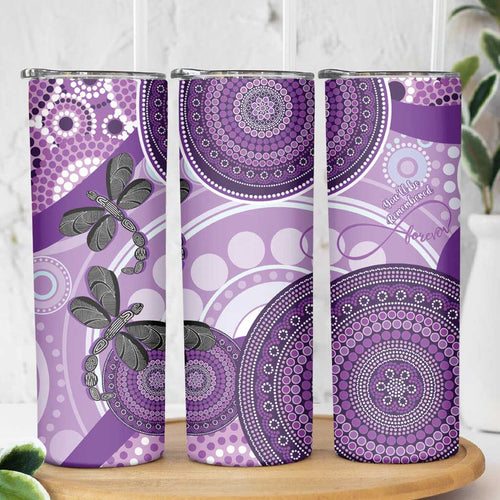 Memorial Australia Skinny Tumbler You Will Be Remembered Aboriginal Art LT14