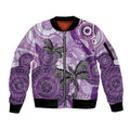 Memorial Australia Sleeve Zip Bomber Jacket You Will Be Remembered Aboriginal Art LT14