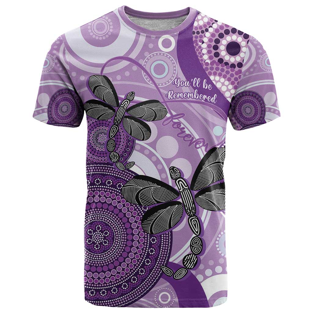 Memorial Australia T Shirt You Will Be Remembered Aboriginal Art LT14
