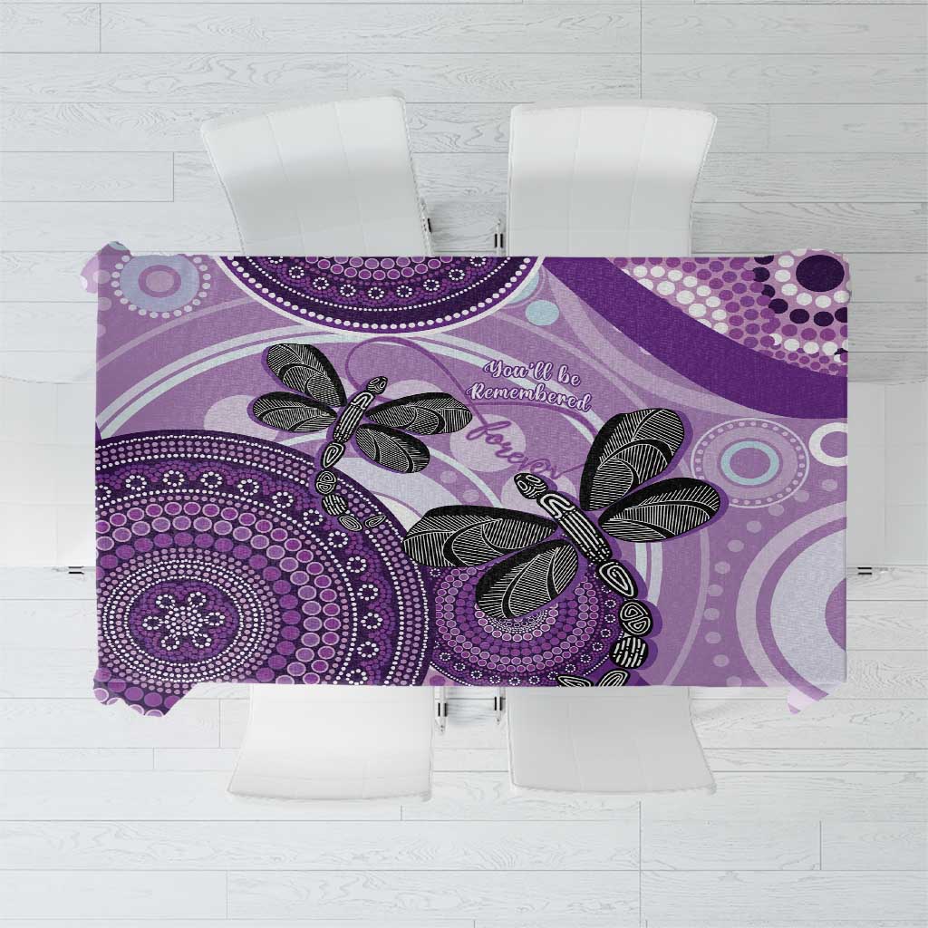 Memorial Australia Tablecloth You Will Be Remembered Aboriginal Art LT14