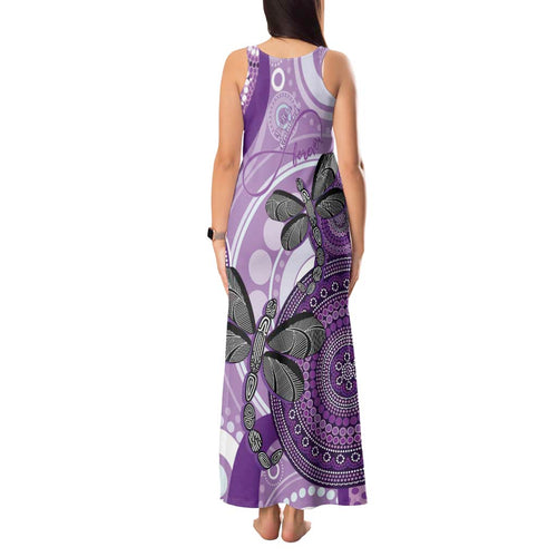 Memorial Australia Tank Maxi Dress You Will Be Remembered Aboriginal Art LT14