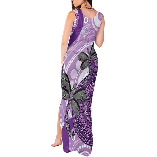 Memorial Australia Tank Maxi Dress You Will Be Remembered Aboriginal Art LT14