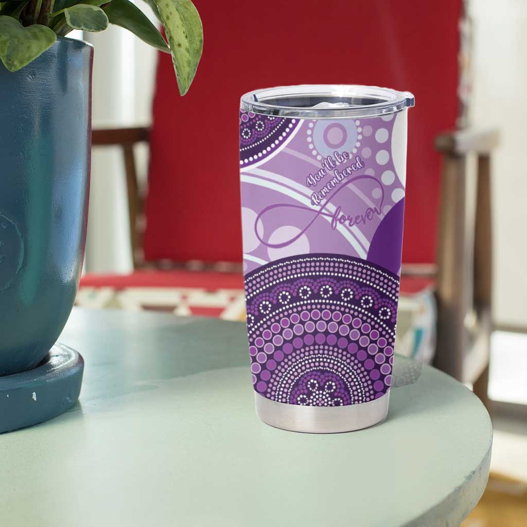 Memorial Australia Tumbler Cup You Will Be Remembered Aboriginal Art LT14