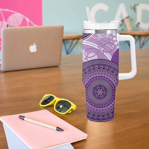 Memorial Australia Tumbler With Handle You Will Be Remembered Aboriginal Art LT14