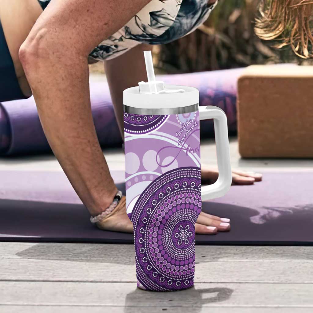 Memorial Australia Tumbler With Handle You Will Be Remembered Aboriginal Art LT14