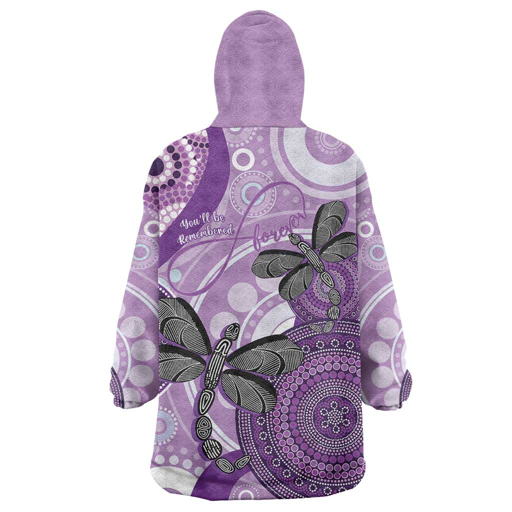 Memorial Australia Wearable Blanket Hoodie You Will Be Remembered Aboriginal Art LT14