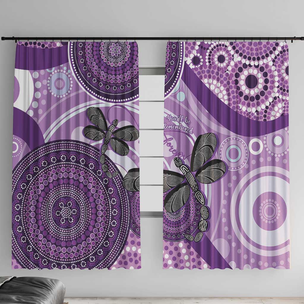 Memorial Australia Window Curtain You Will Be Remembered Aboriginal Art LT14