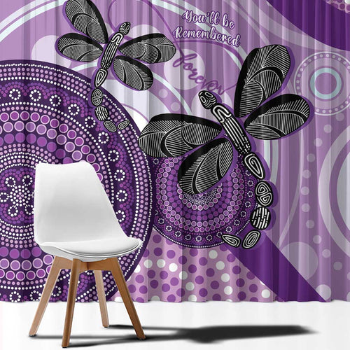 Memorial Australia Window Curtain You Will Be Remembered Aboriginal Art LT14