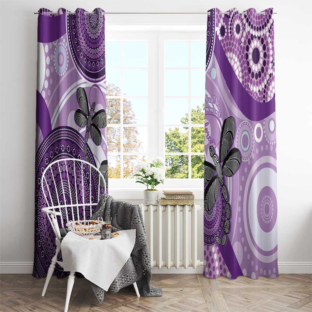 Memorial Australia Window Curtain You Will Be Remembered Aboriginal Art LT14