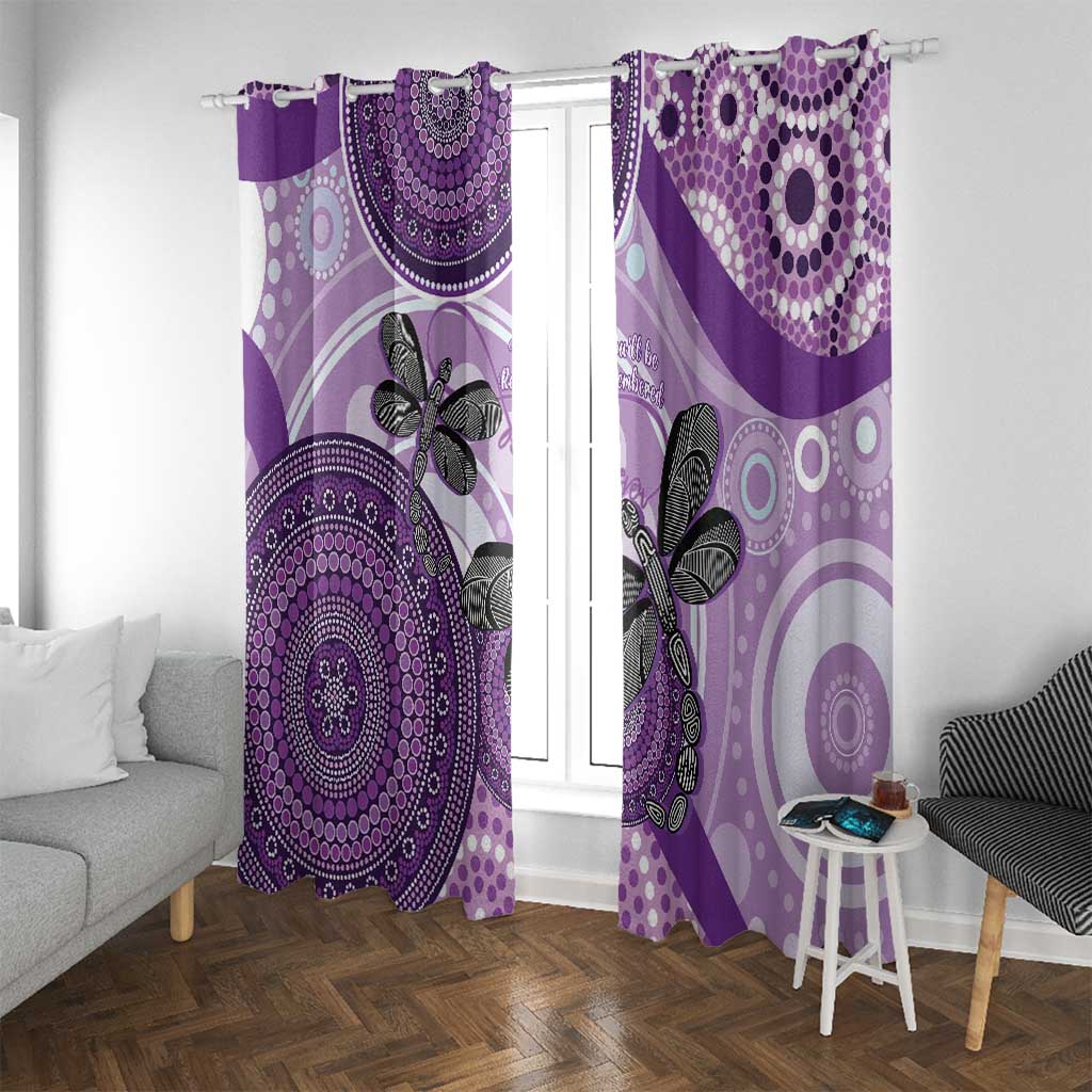 Memorial Australia Window Curtain You Will Be Remembered Aboriginal Art LT14