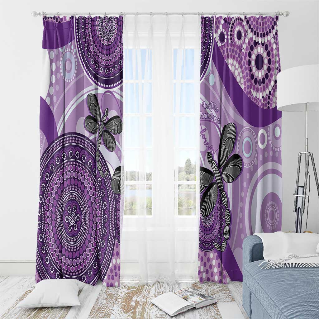 Memorial Australia Window Curtain You Will Be Remembered Aboriginal Art LT14