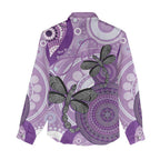 Memorial Australia Women Casual Shirt You Will Be Remembered Aboriginal Art LT14