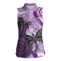 Memorial Australia Women Sleeveless Polo Shirt You Will Be Remembered Aboriginal Art LT14