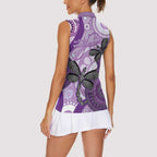 Memorial Australia Women Sleeveless Polo Shirt You Will Be Remembered Aboriginal Art LT14