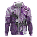 Memorial Australia Zip Hoodie You Will Be Remembered Aboriginal Art LT14