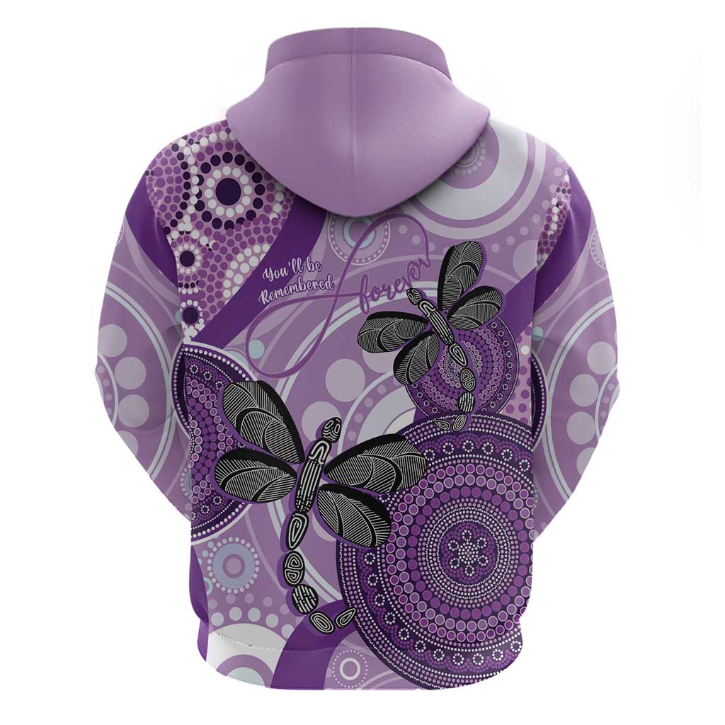 Memorial Australia Zip Hoodie You Will Be Remembered Aboriginal Art LT14