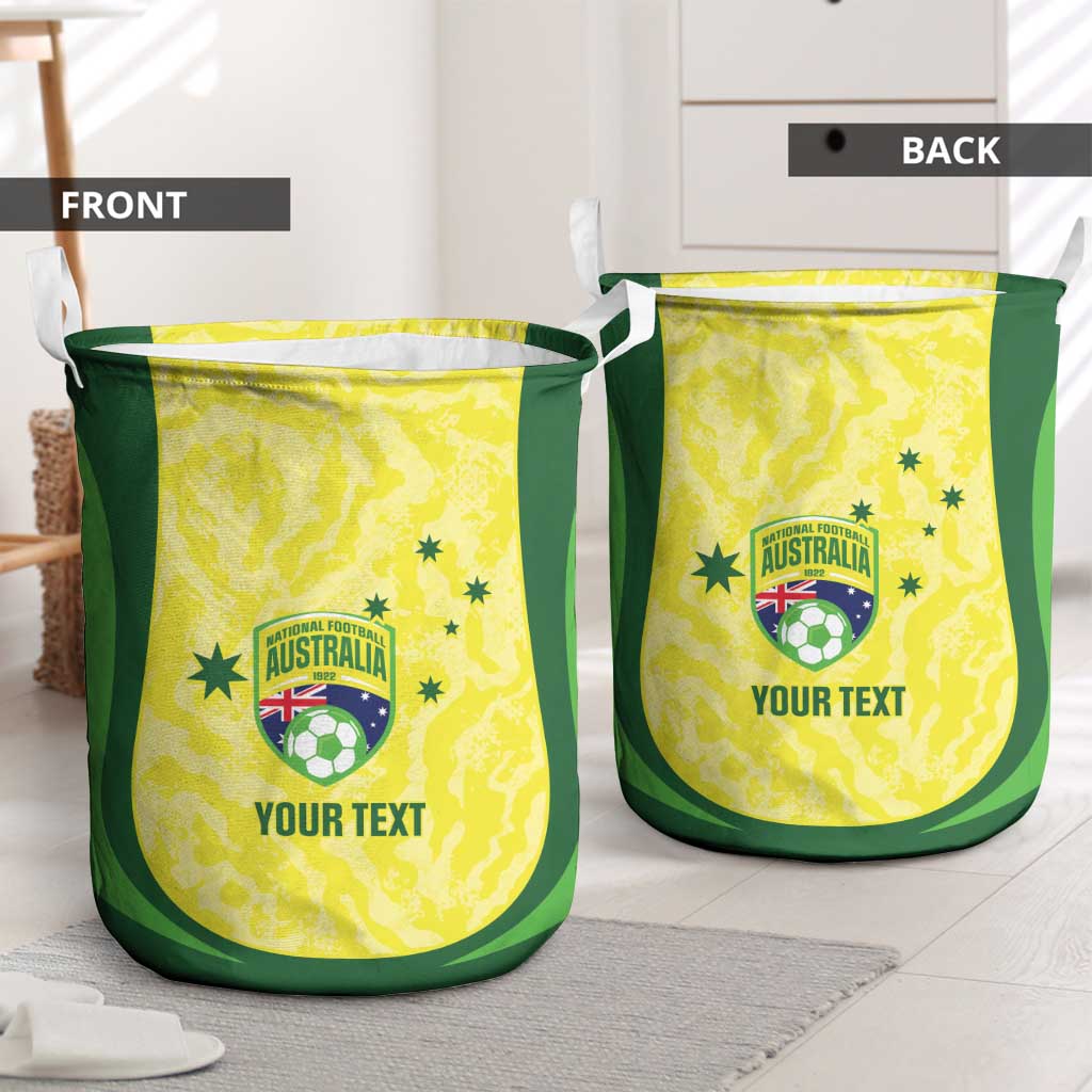 Australia Football Custom Laundry Basket Go Socceroos Grunge Sporty Style - Aussie Hoodie