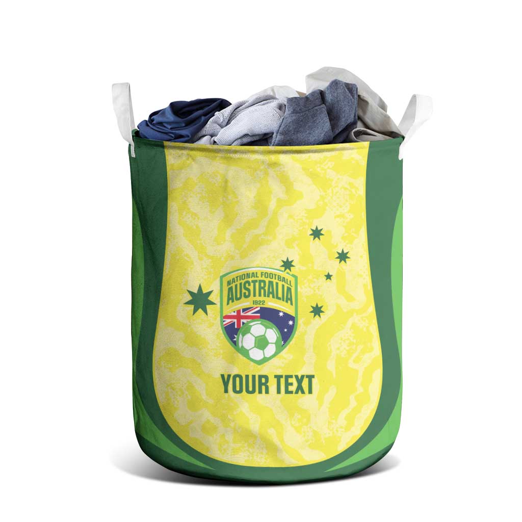 Australia Football Custom Laundry Basket Go Socceroos Grunge Sporty Style - Aussie Hoodie