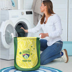 Australia Football Custom Laundry Basket Go Socceroos Grunge Sporty Style - Aussie Hoodie