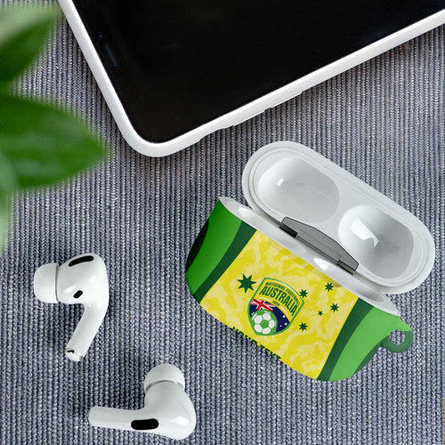 Australia Football Custom AirPods Case Go Socceroos Grunge Sporty Style - Aussie Hoodie