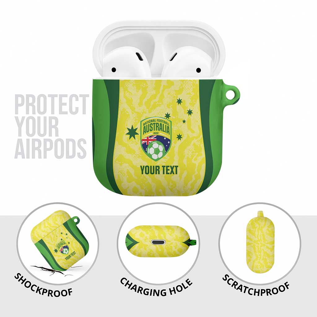 Australia Football Custom AirPods Case Go Socceroos Grunge Sporty Style - Aussie Hoodie
