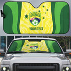 Australia Football Custom Auto Sun Shade Go Socceroos Grunge Sporty Style - Aussie Hoodie