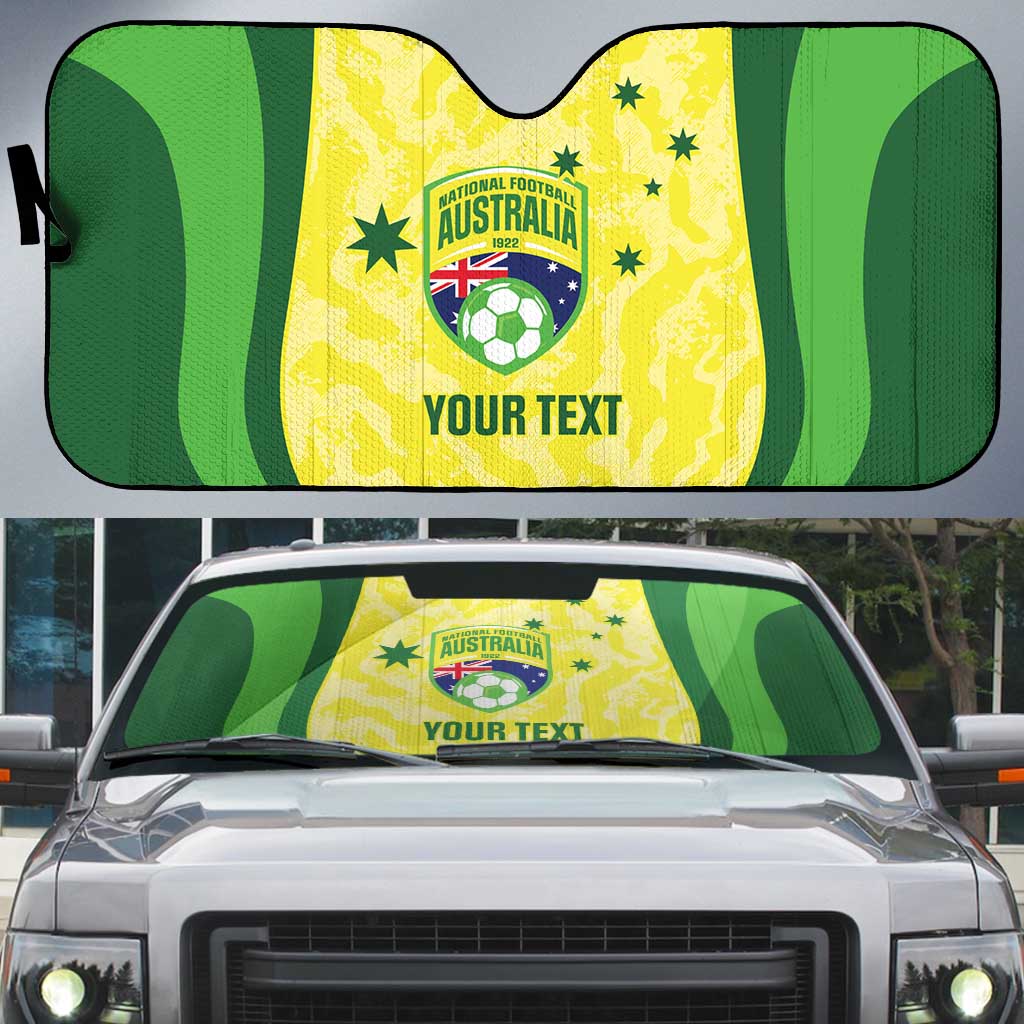 Australia Football Custom Auto Sun Shade Go Socceroos Grunge Sporty Style - Aussie Hoodie