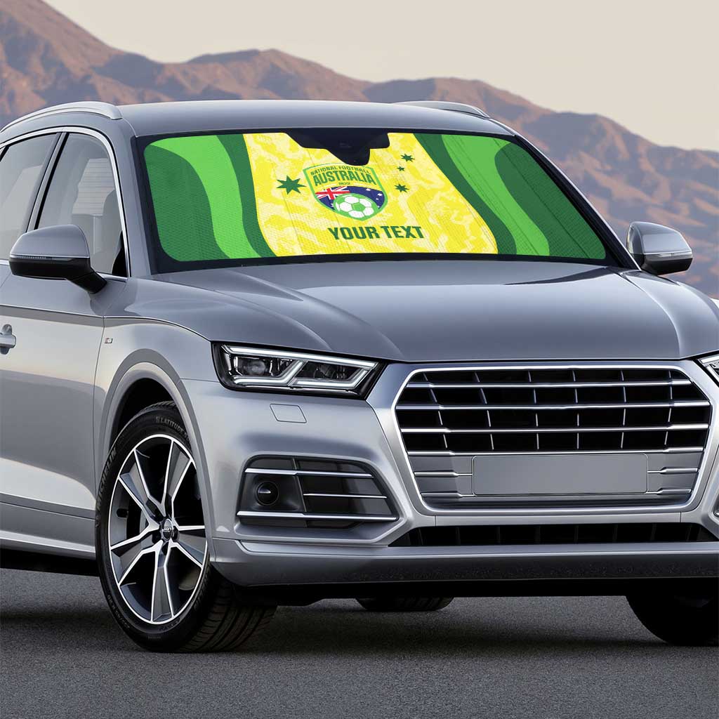 Australia Football Custom Auto Sun Shade Go Socceroos Grunge Sporty Style - Aussie Hoodie