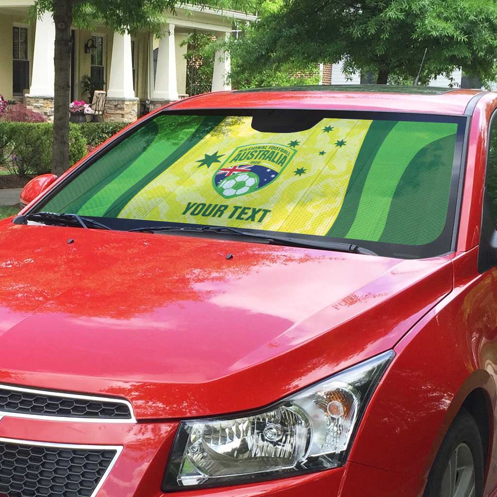 Australia Football Custom Auto Sun Shade Go Socceroos Grunge Sporty Style - Aussie Hoodie
