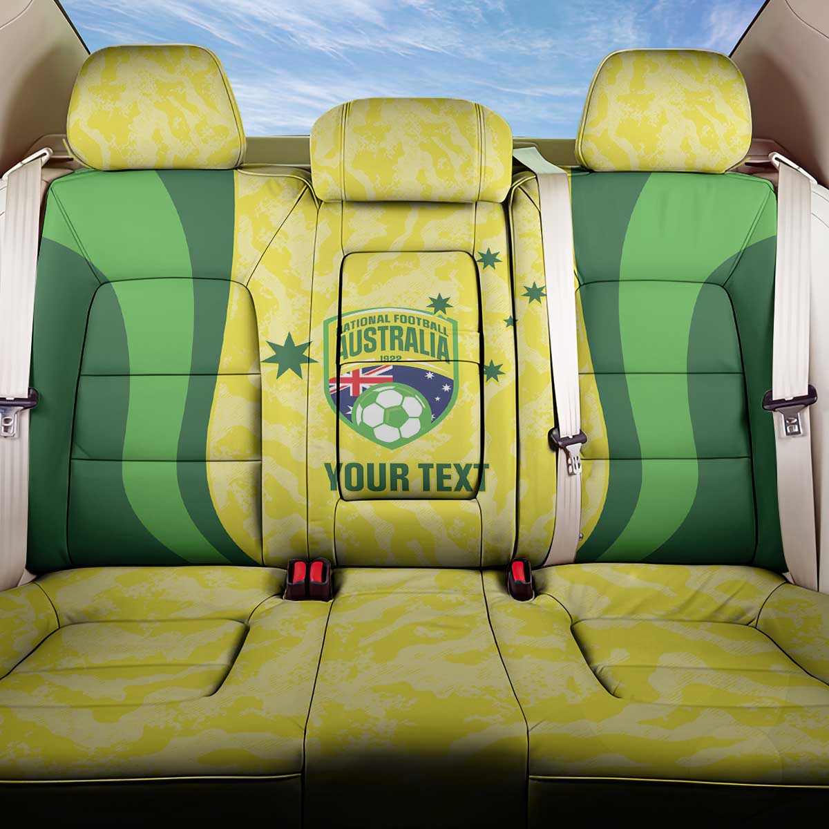 Australia Football Custom Back Car Seat Cover Go Socceroos Grunge Sporty Style - Aussie Hoodie
