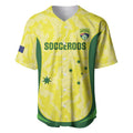 Australia Football Custom Baseball Jersey Go Socceroos Grunge Sporty Style - Aussie Hoodie