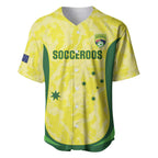 Australia Football Custom Baseball Jersey Go Socceroos Grunge Sporty Style - Aussie Hoodie