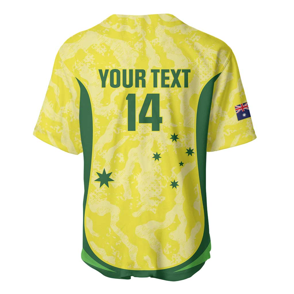 Australia Football Custom Baseball Jersey Go Socceroos Grunge Sporty Style - Aussie Hoodie